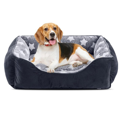 Pawry Medium Washable Dog Bed – Super Soft Plush Rectangle Pet Bed for Small & Medium Dogs