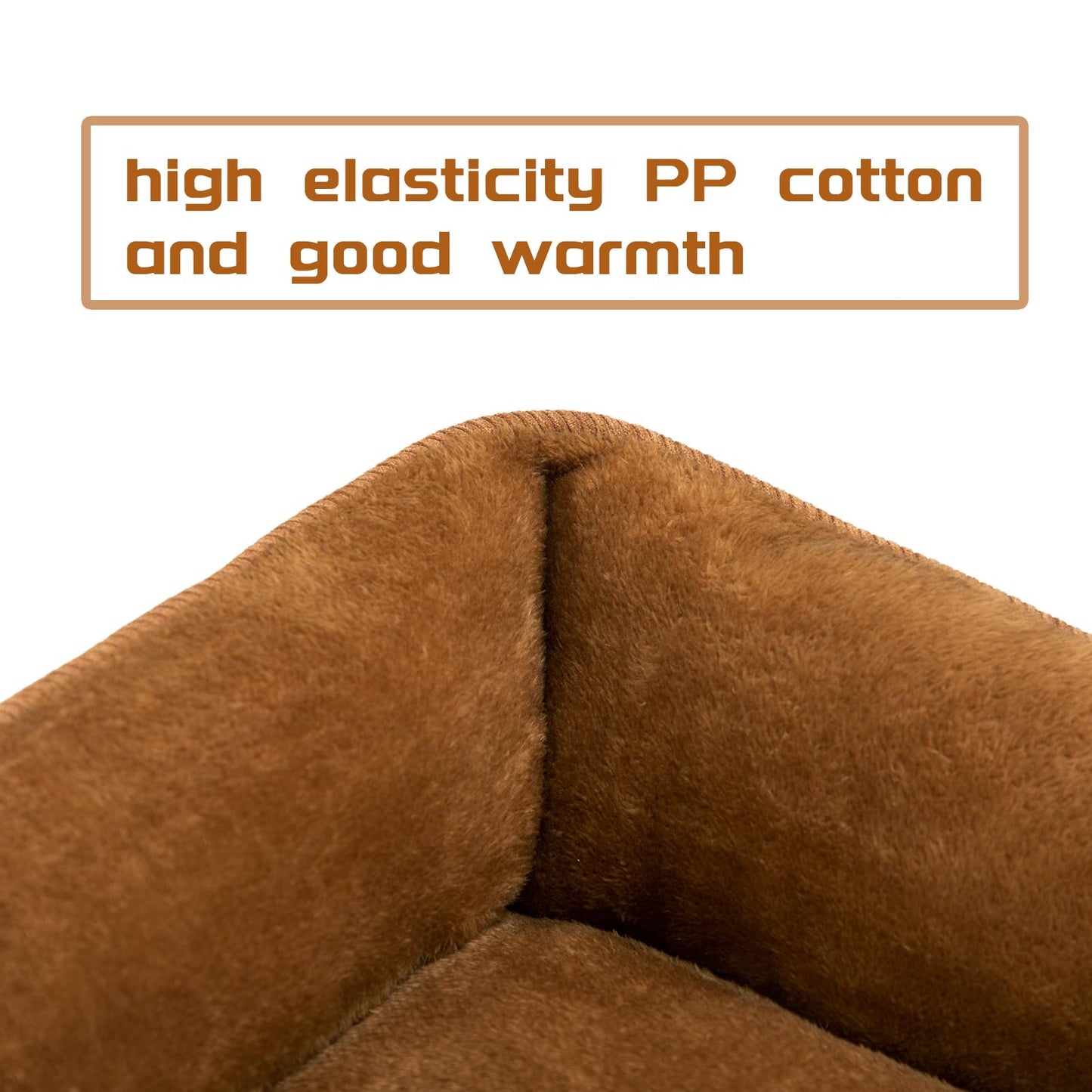 Pawry Soft Pet Bed for Cats & Puppies – Breathable Comfortable Sleeping Cushion 55cm (Brown)