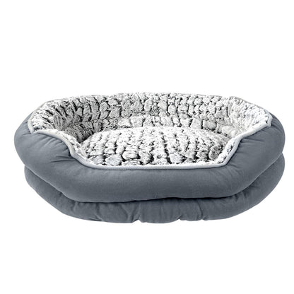 Pawry Calming Pet Bed – Fluffy Plush Anti-Anxiety Bed, Machine Washable (Medium Size)
