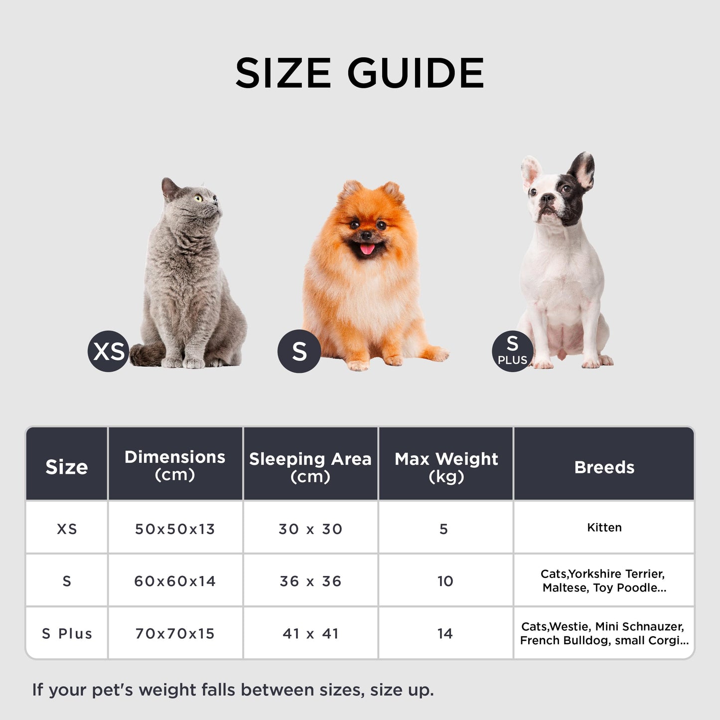 Pawry Large Round Calming Cat Bed 50cm – Washable Fluffy Anti-Anxiety Bed for Cats & Small Dogs